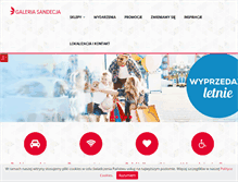 Tablet Screenshot of galeria-sandecja.pl
